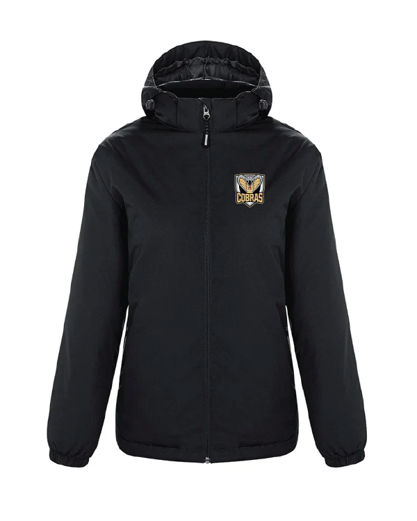 Women’s Insulated Jacket with Detachable Hood  / Color – Black